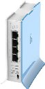 MikroTik RB941-2nD-TC, hAP-Lite, 650Mhz CPU, 32MB RAM, 4xLAN, 2.4Ghz 802b/g/n, ROS L4, case, PSU