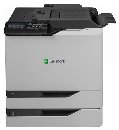 Lexmark CS820dtfe color laser 57/57ppm, síť, duplex, dotykový LCD + dodatečný vstupní zásobník + seš