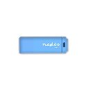 Nedis FDRIU232BU - Flash disk USB 2.0 | 32 GB | Čtení 12 MB/s / zápis 3 MB/s | Modrá