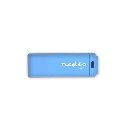 Nedis FDRIU264BU - Flash disk USB 2.0 | 64 GB | Čtení 12 MB/s / zápis 3 MB/s | Modrá