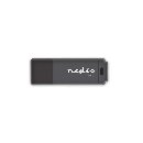 Nedis FDRIU364BK - Flash disk USB 3.0 | 64 GB | Čtení 80 MB/s / zápis 10 MB/s | Černá barva