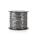 Nedis COTR15031GY100 - Pružný Kabel k Reproduktoru | 2x 2,5 mm2 | 100 m | Cívka | Šedá barva