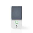 Nedis WIFIPO120FWT - Chytrá Wi-Fi Venkovní Zásuvka | Ochrana Proti Stříkancům Vody | IP44 | Monitor