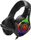 CONNECT IT BIOHAZARD RGB herní sluchátka s mikrofonem, 1xJack(4pin)+USB+ adaptér 2xJack, ČERNÁ