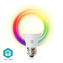 Nedis WIFILRC10E27 - SmartLife LED žárovka | Wi-Fi | E27 | 806 lm | 9 W | RGB / Warm to Cool White |