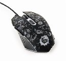 Gembird Myš MUS-6B-GRAFIX-01, černá s grafickým potiskem, USB