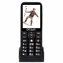 EVOLVEO EasyPhone LT, mobilní telefon pro seniory s nabíjecím stojánkem (černá barva)