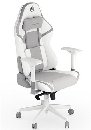 Endorfy herní židle Scrim OWH/kůže + textil/bílá