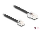 Delock Telefonní kabel RJ45, ze zástrčky na zástrčku RJ11, černý, 5 m