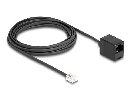 Delock Telefonní kabel ze zástrčky RJ11 na zásuvku RJ45, černý 5 m