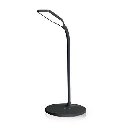 Nedis LTLGQ4M2BK - LED lampička s bezdrátovou nabíječkou | Stmívač | 15 W | S tlumením | černá barva