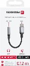 SWISSTEN AUDIO ADAPTÉR TEXTILE USB-C (samec) / 3,5mm AUX 0,15 M ČERNÝ (nahrazuje 73501301)