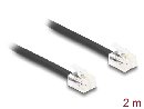 Delock Telefonní kabel RJ11, ze zástrčky na zástrčku RJ11, černý, 2 m