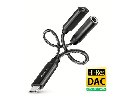 AXAGON ADA-HCPD, USB-C na 3.5mm jack - Hi-Res DAC audio adaptér, 384kHz/32bit, stereo, PD 60W 3A