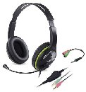 Genius HS-400A Headset, herní, drátový, náhlavní, mikrofon, ovládání hlasitosti, 2× 3,5mm jack, redu