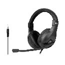 C-TECH sluchátka s mikrofonem MHS-05, 4 pin 3,5mm jack, ovládání na kabelu, náhlavní, redukce na 2x